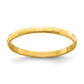 10k Bamboo Texture Baby Ring